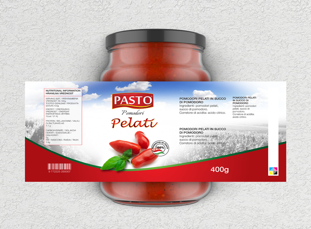 PASTO — Etichetta