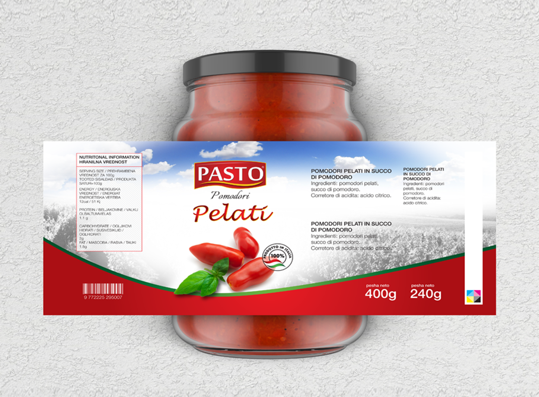 PASTO — Etichetta