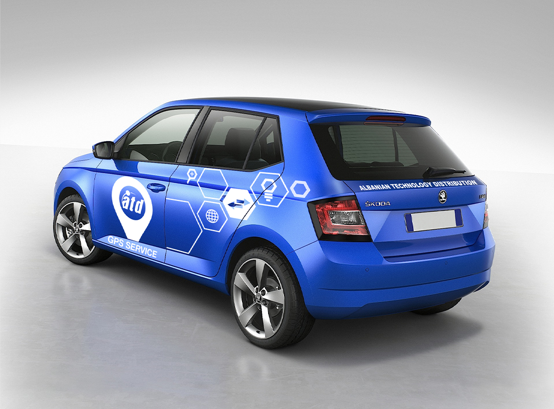 ATD Branding macchina dietro